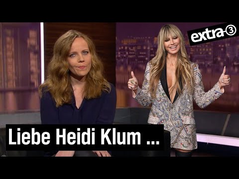 Youtube: Sarah Bosetti antwortet Heidi Klum und GNTM | extra 3 | NDR