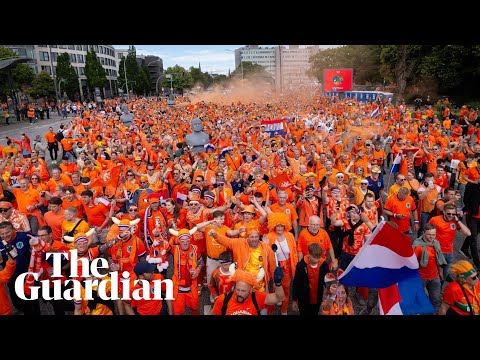 Youtube: Netherlands fans dance in the streets of Hamburg ahead of first Euro 2024 match
