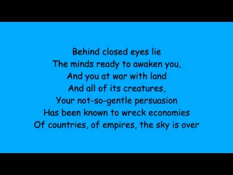 Youtube: Serj Tankian - Sky Is Over w/ lyrics