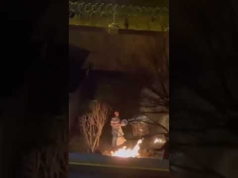 Youtube: Russian Diplomats Burn Documents in Odessa, Ukraine, 22nd February 2022