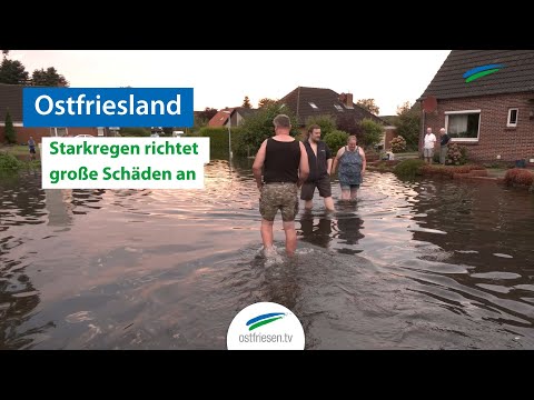 Youtube: Unwetter in Ostfriesland | Bis zu 163 Liter pro Quadratmeter