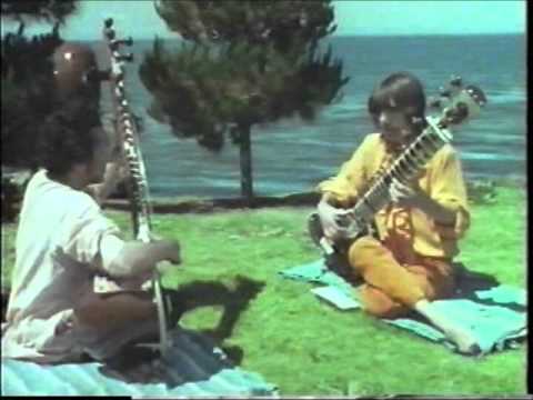 Youtube: Ravi Shankar teaches George Harrison how to play sitar 1968 (Rishikesh, India HQ RARE)