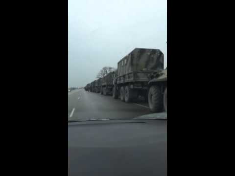 Youtube: Колонна войск России на трассе Краснодар - Новороссийск  В Крым