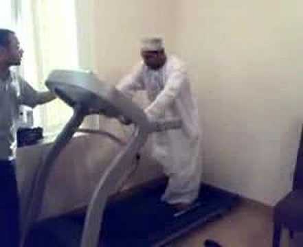 Youtube: Arab Man on Treadmill.Very funny.