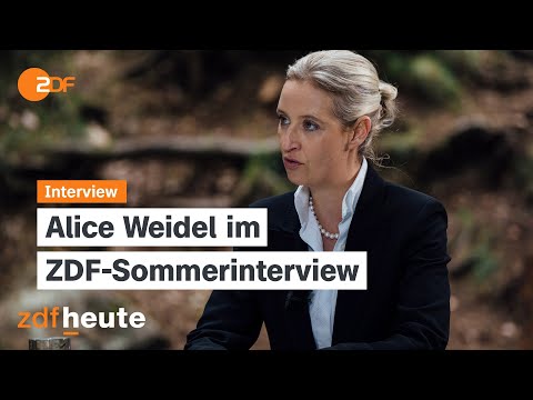 Youtube: Weidel wünscht sich Trump als US-Präsidenten | ZDF-Sommerinterview 07.07.2024