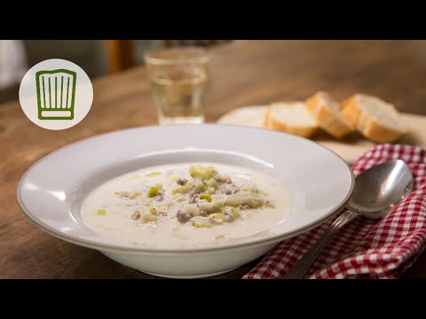 Youtube: Käse-Lauch-Suppe mit Hackfleisch Rezept #chefkoch