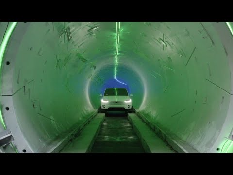 Youtube: Elon Musk's hyperloop tunnel unveiled