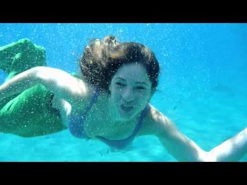 Youtube: Part Of Your World Lip Sync Underwater, real mermaid swimming
