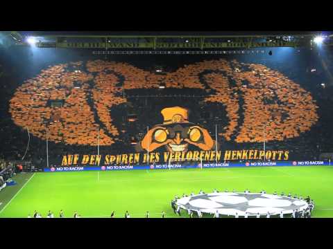 Youtube: Auf den Spuren des verlorenen Henkelpotts - Borussia Dortmund vs. Malaga 3:2 - 09.04.13 - BVB Choreo