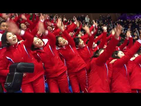 Youtube: North-Korean cheerleaders on the Winter Olympics of 2018