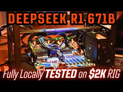 Youtube: Deepseek R1 671b Running and Testing on a $2000 Local AI Server