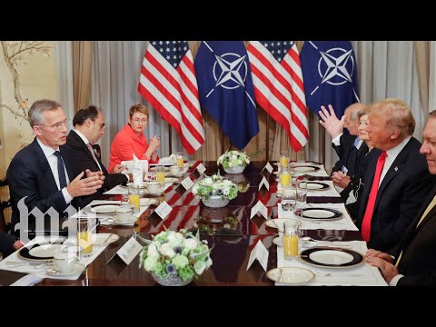 Youtube: Trump and Stoltenberg get into tense exchange at NATO summit