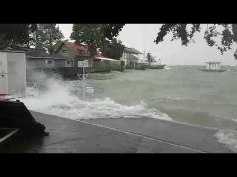 Youtube: Sturm und Hochwasser am Bodensee, Lindau, Römerbad