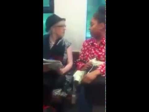 Youtube: Hilarious argument on a train.. woman is crazy!
