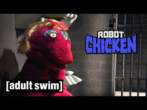 Youtube: Barney the Dinosaur hits hard times (COMPLETE) | Robot Chicken | Adult Swim