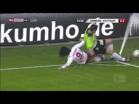 Youtube: Hartes Foul von Paolo Guerrero gegen Sven Ulreich (HSV - VfB Stuttgart 0:4) [2012]