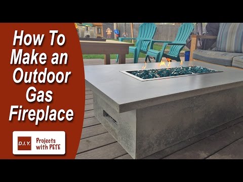 Youtube: How to Make an Outdoor Gas Fireplace