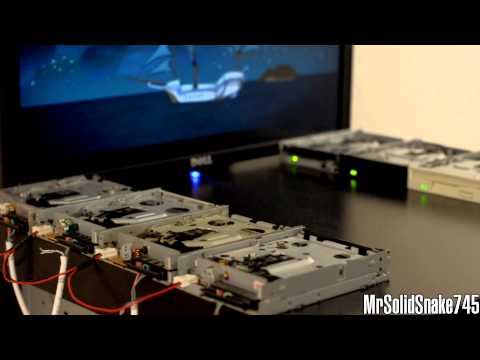 Youtube: Monkey Island Theme on Eight Floppy Drives