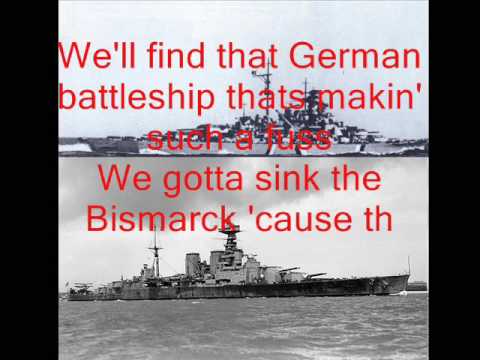 Youtube: Johnny Horton - Sink the Bismarck with lyrics