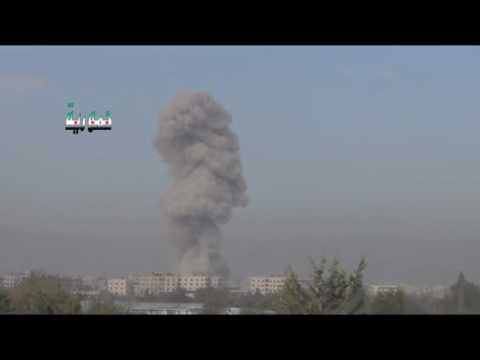 Youtube: ريف دمشق | الغوطة الشرقية | قصف عنيف بالطيران 3\11\2012