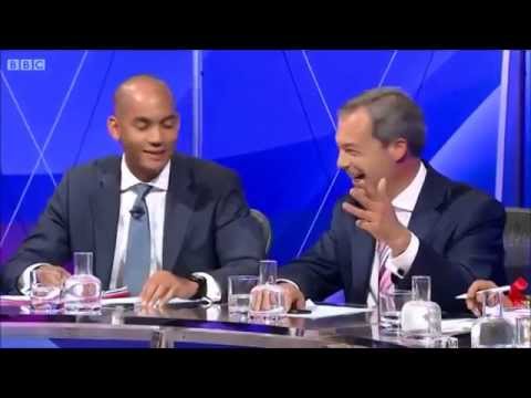 Youtube: UKIP Nigel Farage - Four against one, BBC Question time May 2014