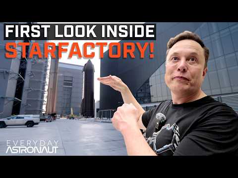 Youtube: First Look Inside SpaceX's Starfactory w/ Elon Musk