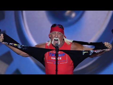 Youtube: Hulk Hogan rips shirt at RNC: 'Let Trumpamania run wild, brother'