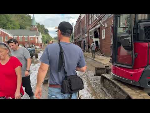 Youtube: Here’s a walk-through of downtown Marshall, North Carolina just a few days after the major flooding