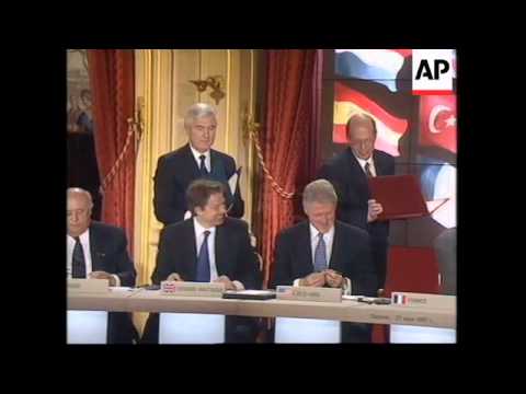 Youtube: FRANCE: PARIS: HISTORIC NATO-RUSSIA PACT SIGNING UPDATE