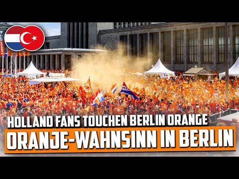 Youtube: Nächster Oranje-Wahnsinn!: Niederlande-Fans nehmen Berlin ein (holland nach links nach rechts)