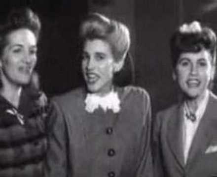 Youtube: Andrews Sisters - Boogie Woogie Bugle Boy