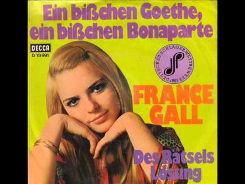 Youtube: Ein bisschen Goethe, ein bisschen Bonaparte - France Gall (Vinyl)