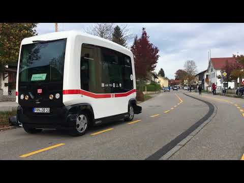 Youtube: Mitfahrt im autonomen Bus der Deutschen Bahn