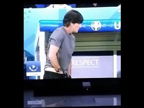 Youtube: Germany - Ukrain Löw playing his penis