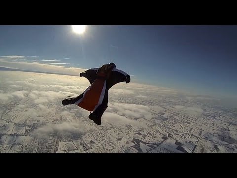 Youtube: Wingsuit Skydiving Winter 2013  - 120fps GoPro3