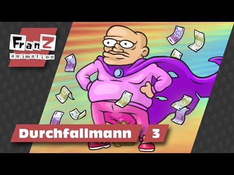 Youtube: Durchfallmann 3 - Der Rettungsschirm 🎬 Cartoon Animation 🎬 2D Animation 🎬 Superhero movie