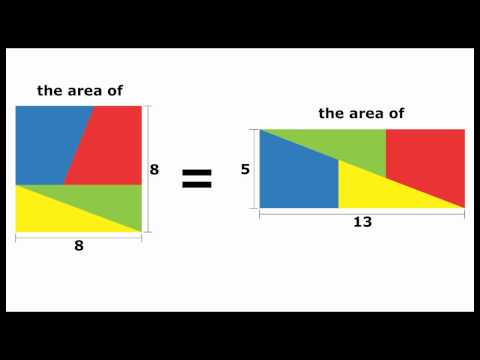 Youtube: 8x8 13x5 Geometry Problem