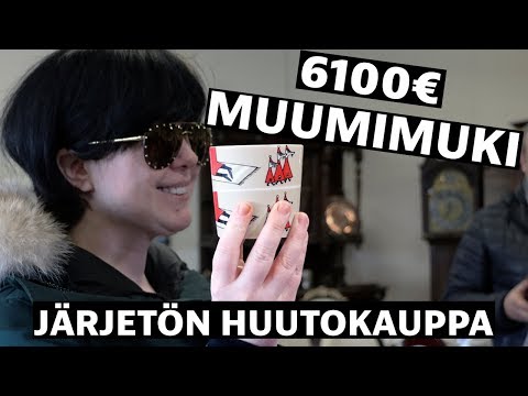 Youtube: Harvinainen muumimuki huutokaupattiin 6100 eurolla | Huutokauppa ja ostajan haastattelu | Iltalehti