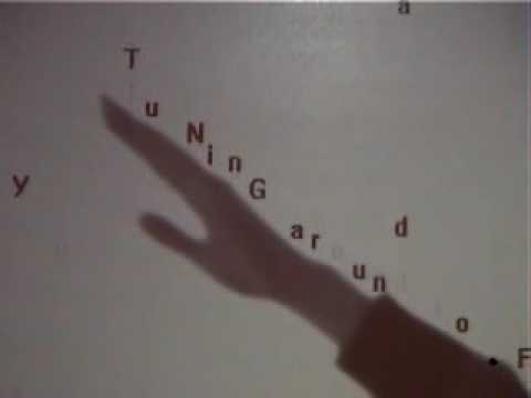 Youtube: Camille Utterback & Romy Achituv - Text Rain, 1999