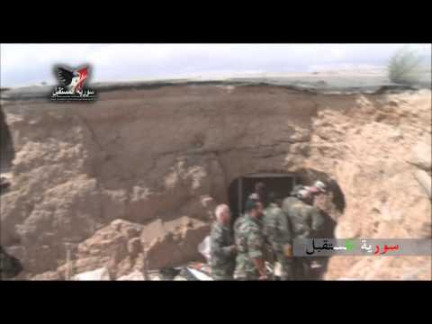Youtube: Syrian Army discovered a huge trench between Adra Al-Imaliya and Adra  Al-Balad and blew it up