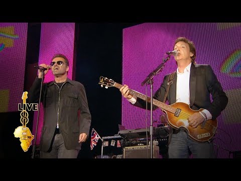 Youtube: Paul McCartney / George Michael - Drive My Car (Live 8 2005)