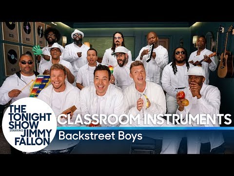 Youtube: Jimmy Fallon, Backstreet Boys & The Roots Sing "I Want It That Way" (Classroom Instruments)