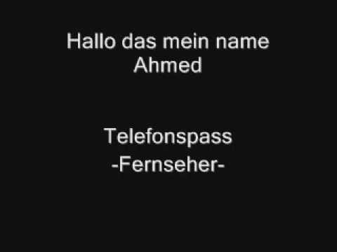Youtube: Hallo Mein Name Ahmed -Fernseher- Telefon Verarsche