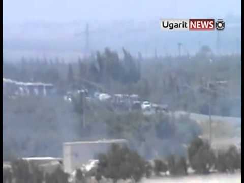 Youtube: 14 8 Sarmada Idlib أوغاريت سرمدا ادلب ,  تفجير دبابة من الرتل العسكري الاسدي  ج3