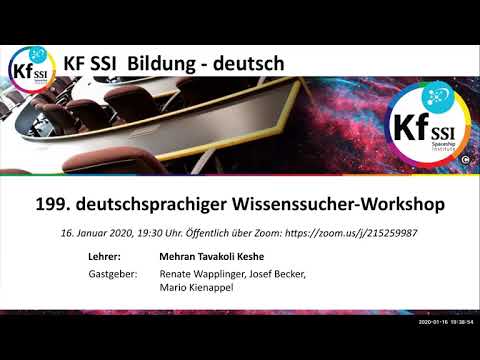 Youtube: 2020 01 16 PM Public Teachings in German - Öffentliche Schulungen in Deutsch
