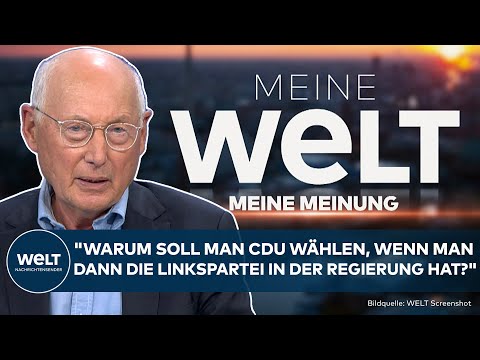 Youtube: MEINE MEINUNG: "Warum soll man die CDU wählen, wenn man dann die Linkspartei in der Regierung hat?"