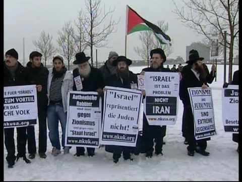 Youtube: Gegen deutsch-israelische Kabinettssitzung 18.01.2010 - Rede von Rabbiner Weiss aus New York