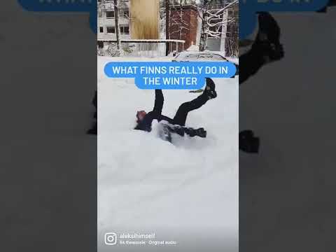 Youtube: What Finns REALLY Do in the Winter #shorts