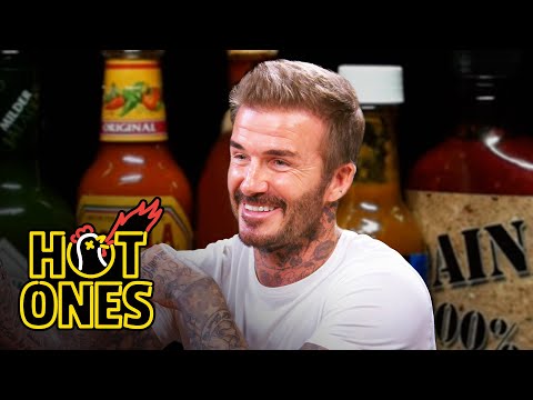 Youtube: David Beckham Embraces the Moment While Eating Spicy Wings | Hot Ones