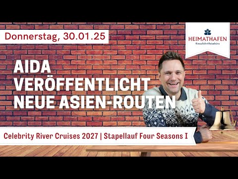 Youtube: Alex' Cruise Alert - News der Woche | 30.01.2025 | AIDA veröffentlicht neue Asien-Routen